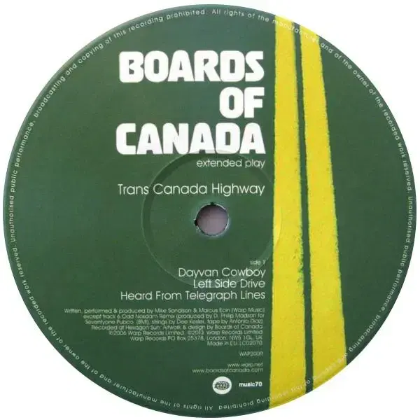 [일렉트로닉LP] BOC - Trans Canada Highway 미개봉