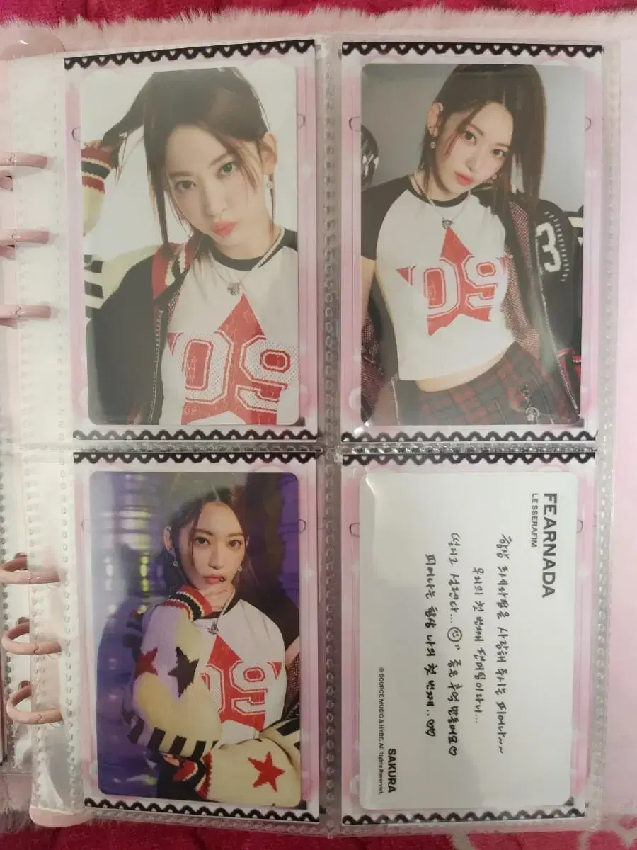 sakura huh yunjin hong eunchae ) le sserafim bloom md md photocard