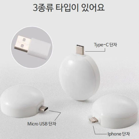 휴대용 휴대폰 USB 초미니 센서 조명 후레쉬 / 핸드폰 간접 미니 조명