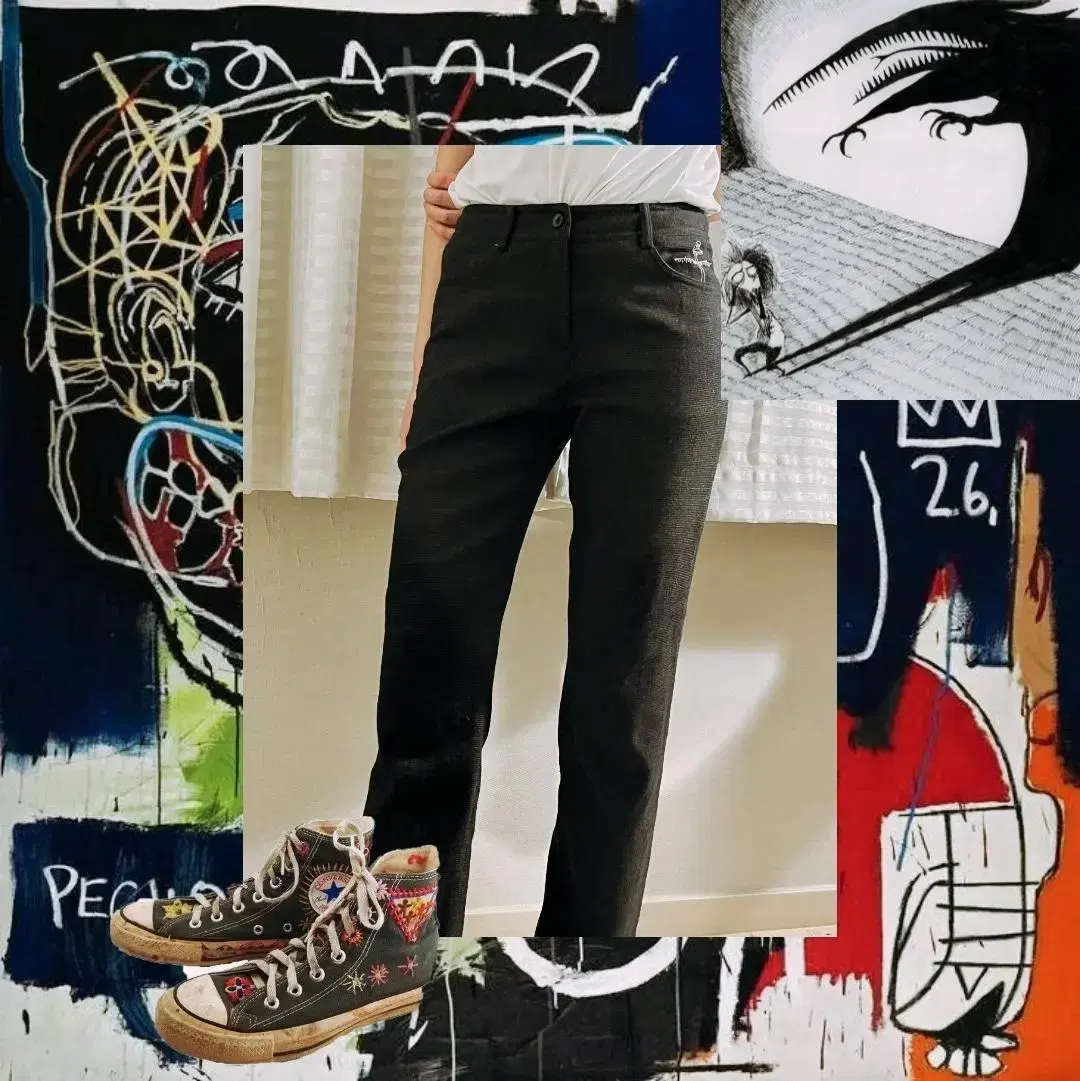 Jean-Michel Basquiat Slim Fit Pants