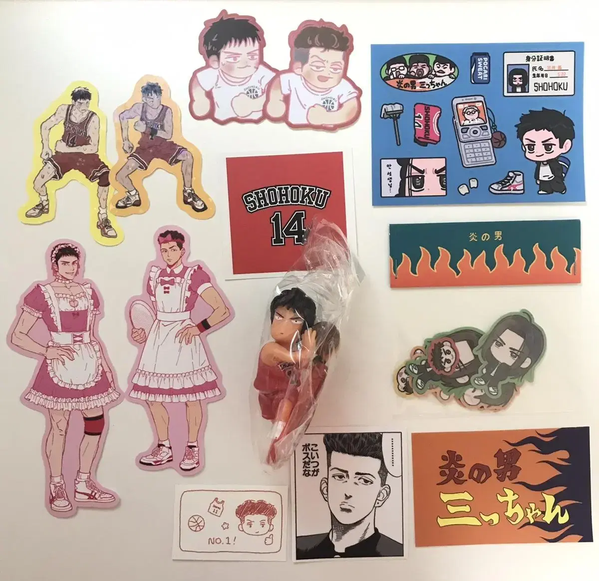 Bulk) Jung Dae-Man sticker Song Tae-Sub Jung Dae-Man Figures SLAM DUNK Slap Goods