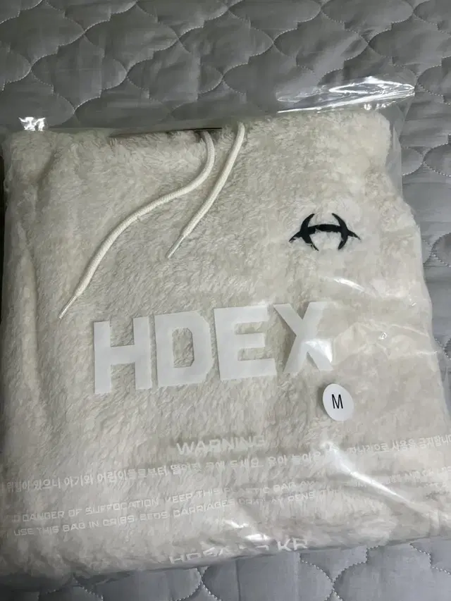 hdex 퍼플리스 후디 아이보리M 새상품판매