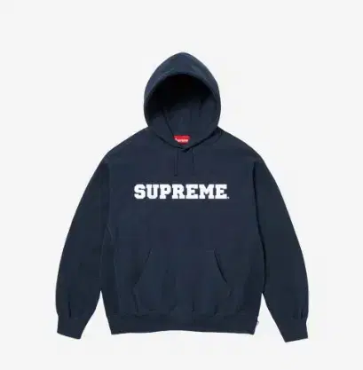 Genuine M,L Supreme College Eight Hooded Navy Sweatshirt SS2