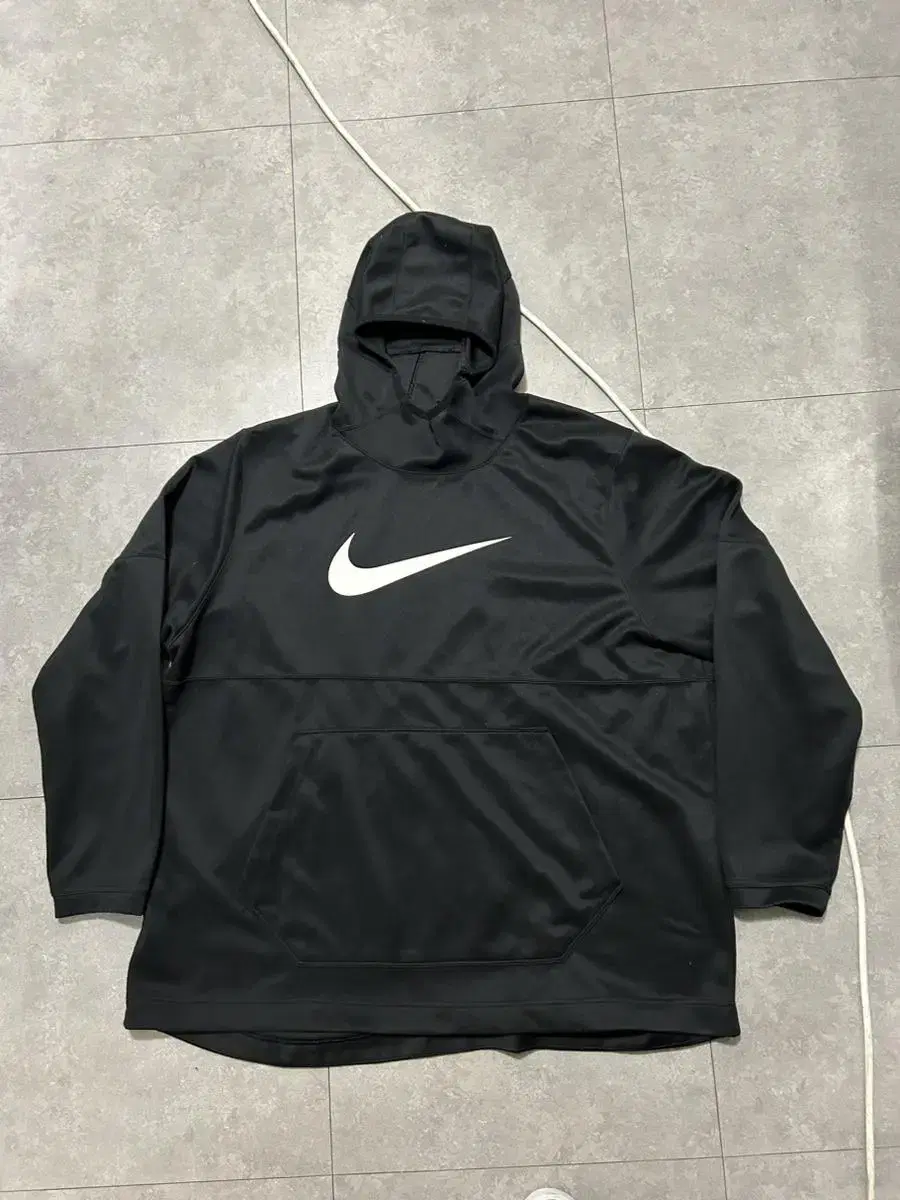 Nike Overseas Black Functional Nylon Sweat Hoodie 1