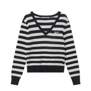 (택) 오픈와이와이 더오픈프로덕트 STRIPE V-NECK KNIT