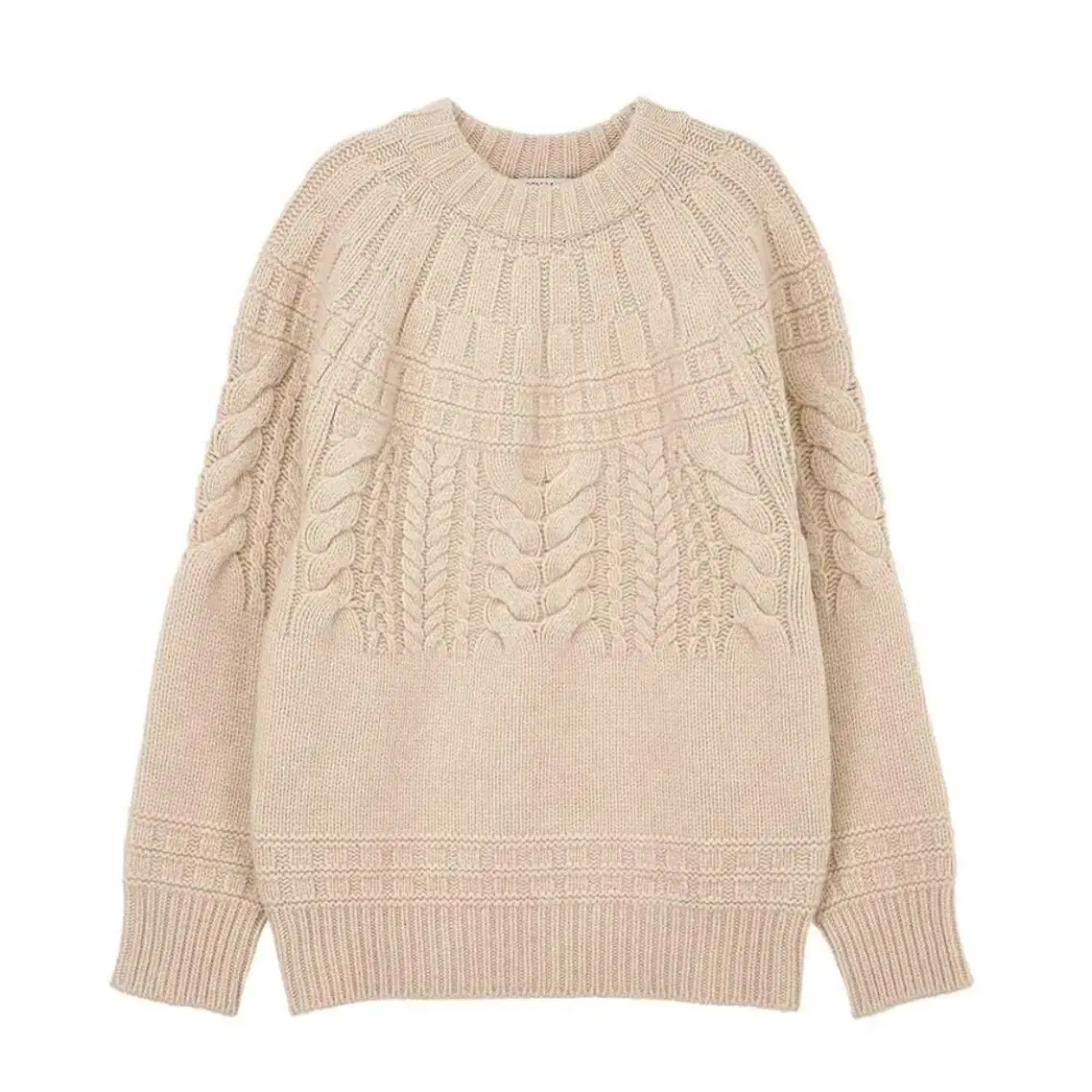 메종 마레  Aran sweater  베이지 스웨터 니트