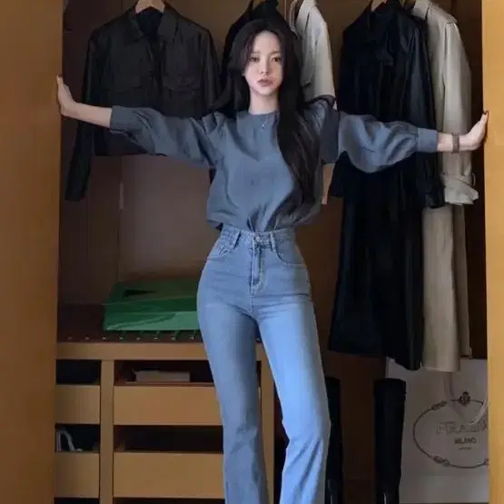 [새상품]오어데이즈 블랑 블라우스 Blanc Blouse(블루스톤)