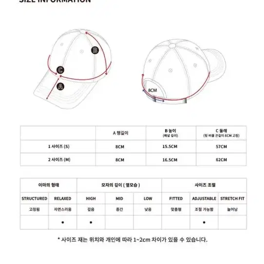 우알롱 스테디 시그니처 로고 볼캡(S) 새상품