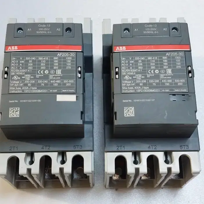 ABB AF205-30 3P 3층 접촉기 (재고2대) 대당가격