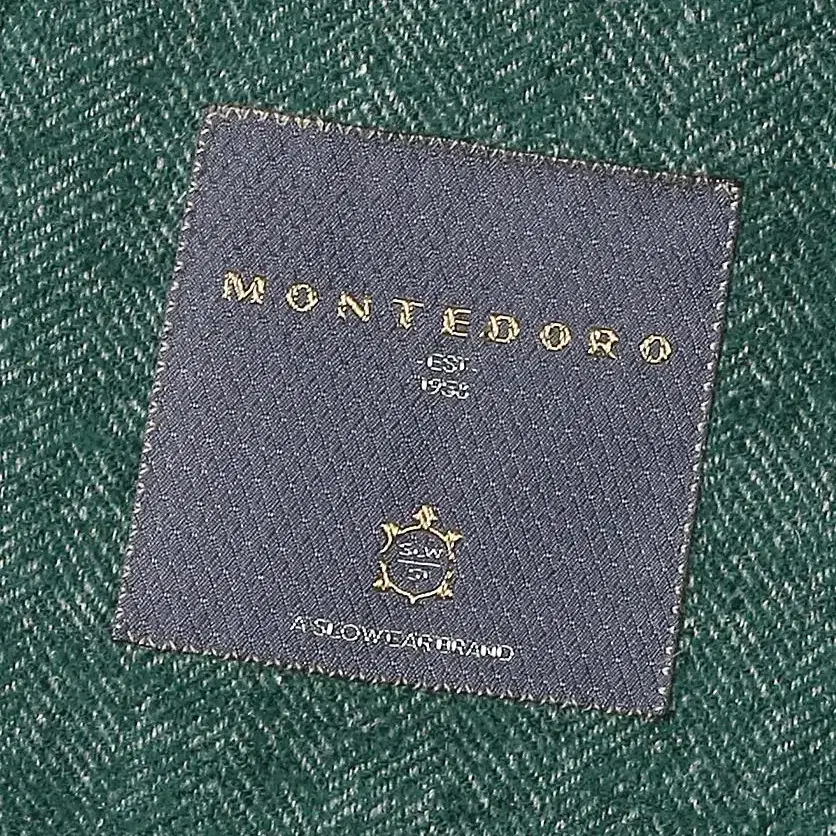 몬테도로 [Montedoro] 에메랄드 헤링본 스포츠 자켓