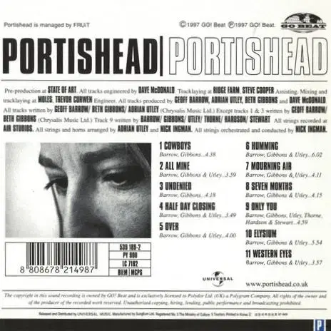 Portishead - Portishead (CD) 한국반 민트급 중고