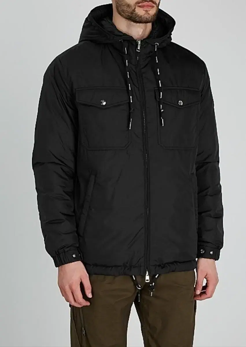 [size 2 / 100] moncler menue black lightweight padded new