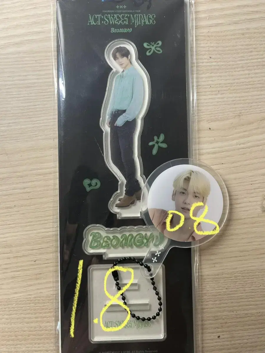 txt beomgyu stand soobin keyring sweetcorngoods cost wts bulk