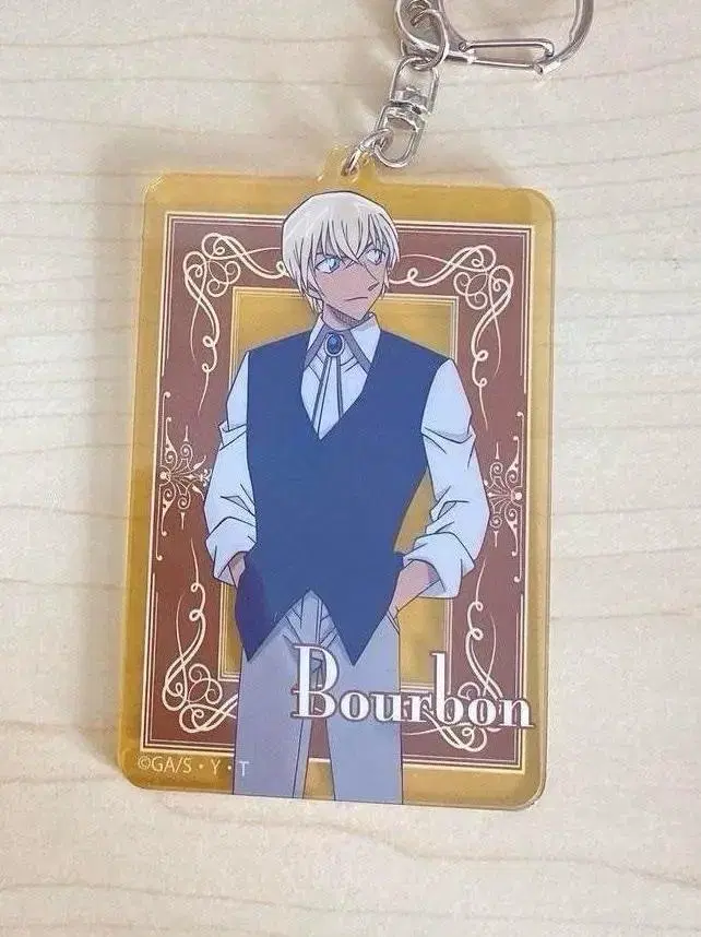 detectiveconan amurotooru furuyarei bourbonbourbon acrylicblock keyring