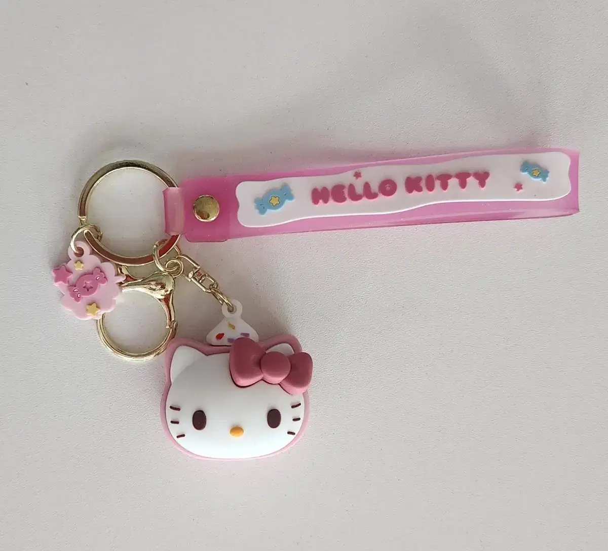 (New) San Rio Hello Kitty Face Figure Keyring