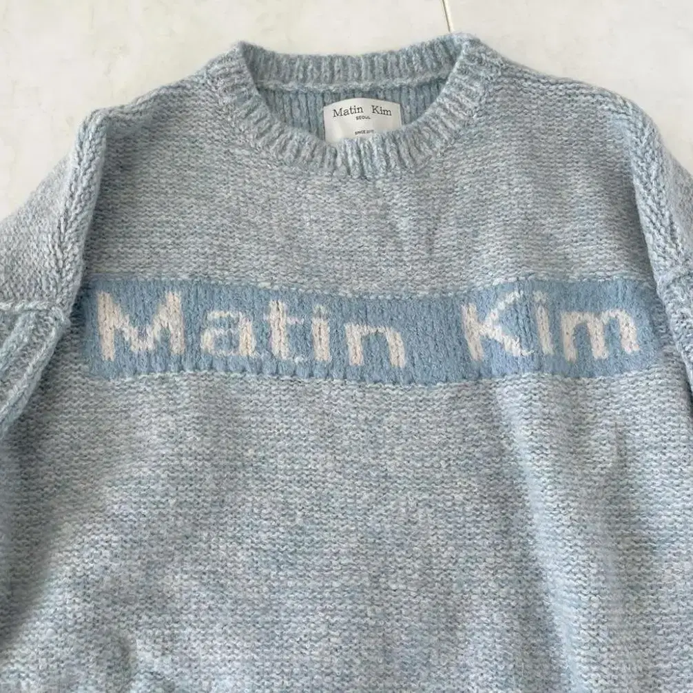 마뗑킴 니트 matinkim KNIT PULLOVER SKY