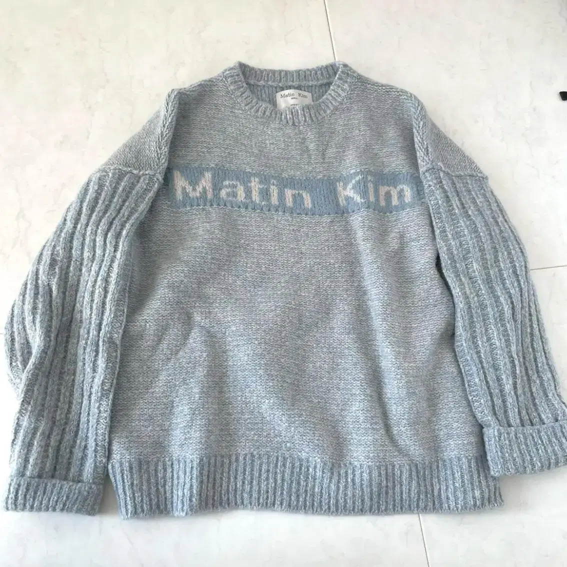 마뗑킴 니트 matinkim KNIT PULLOVER SKY