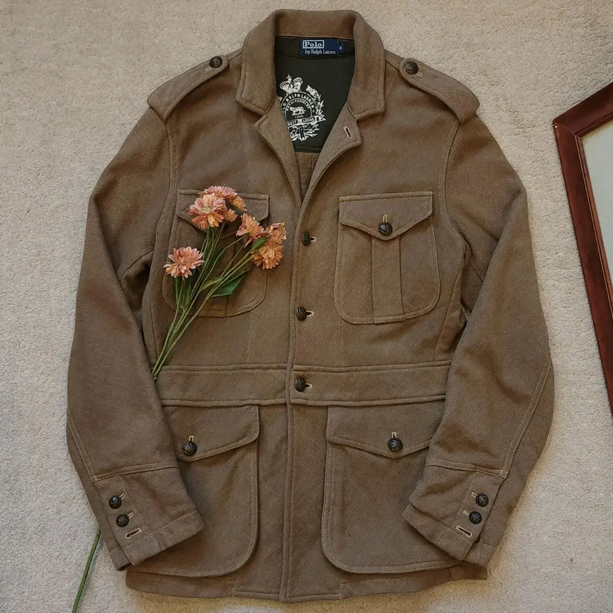 Polo Ralph Lauren Terry Heavy Cotton Military Jacket S