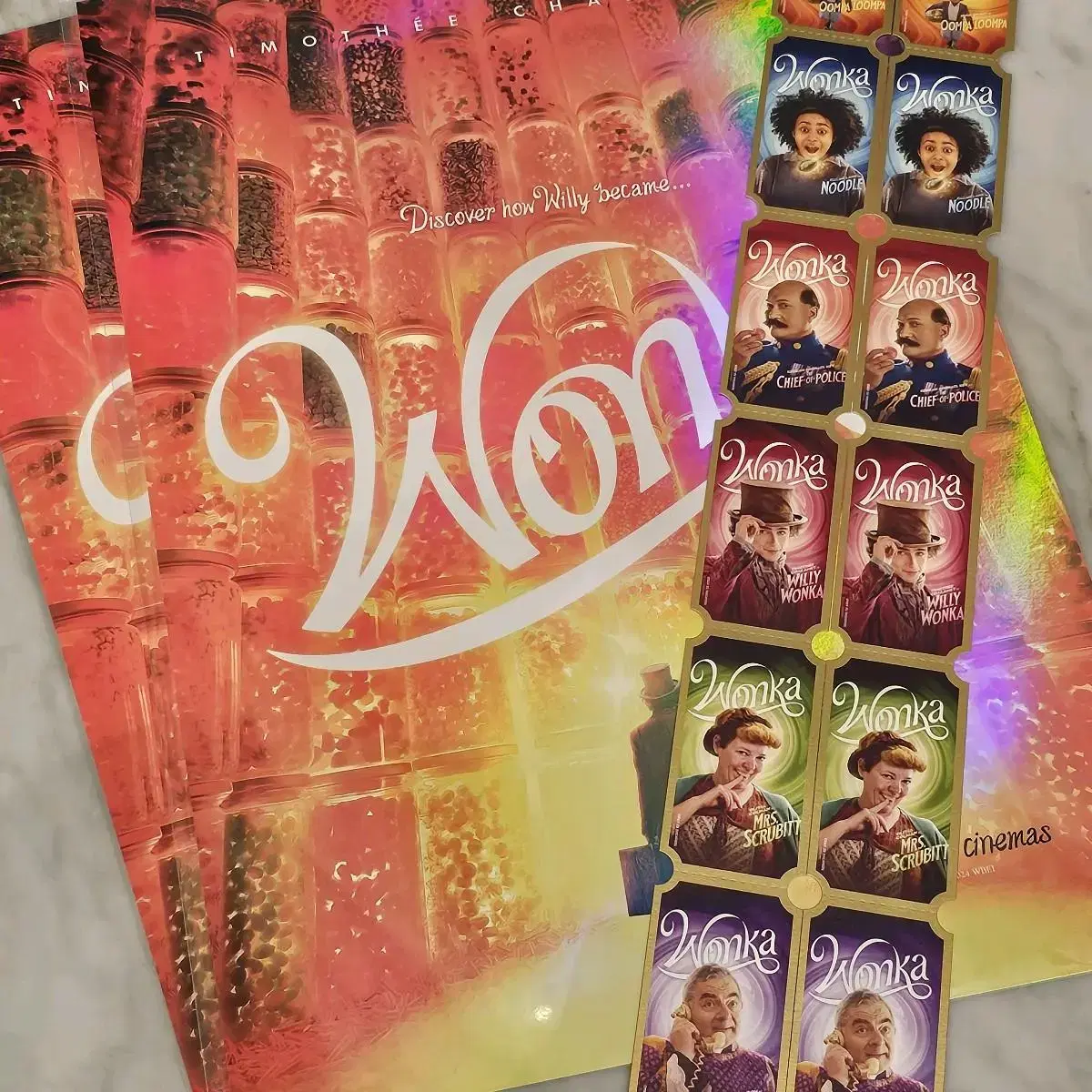 [Set] Wonka Teaser poster + Mania Ticket