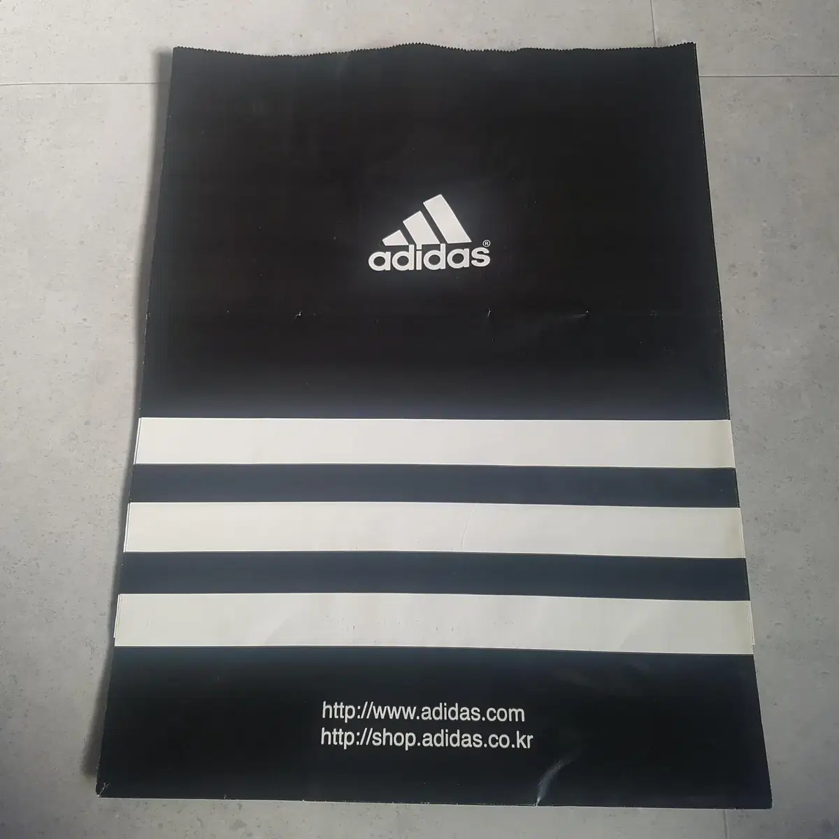 아디다스 adidas 쇼핑백 종이 가방 32x42x14 블랙