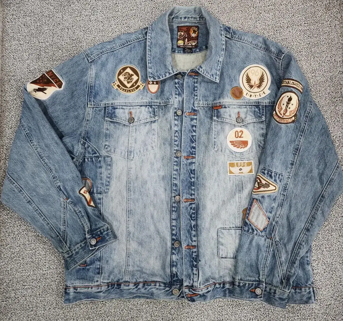 Enyce Old School Patch Denim Jacket XL