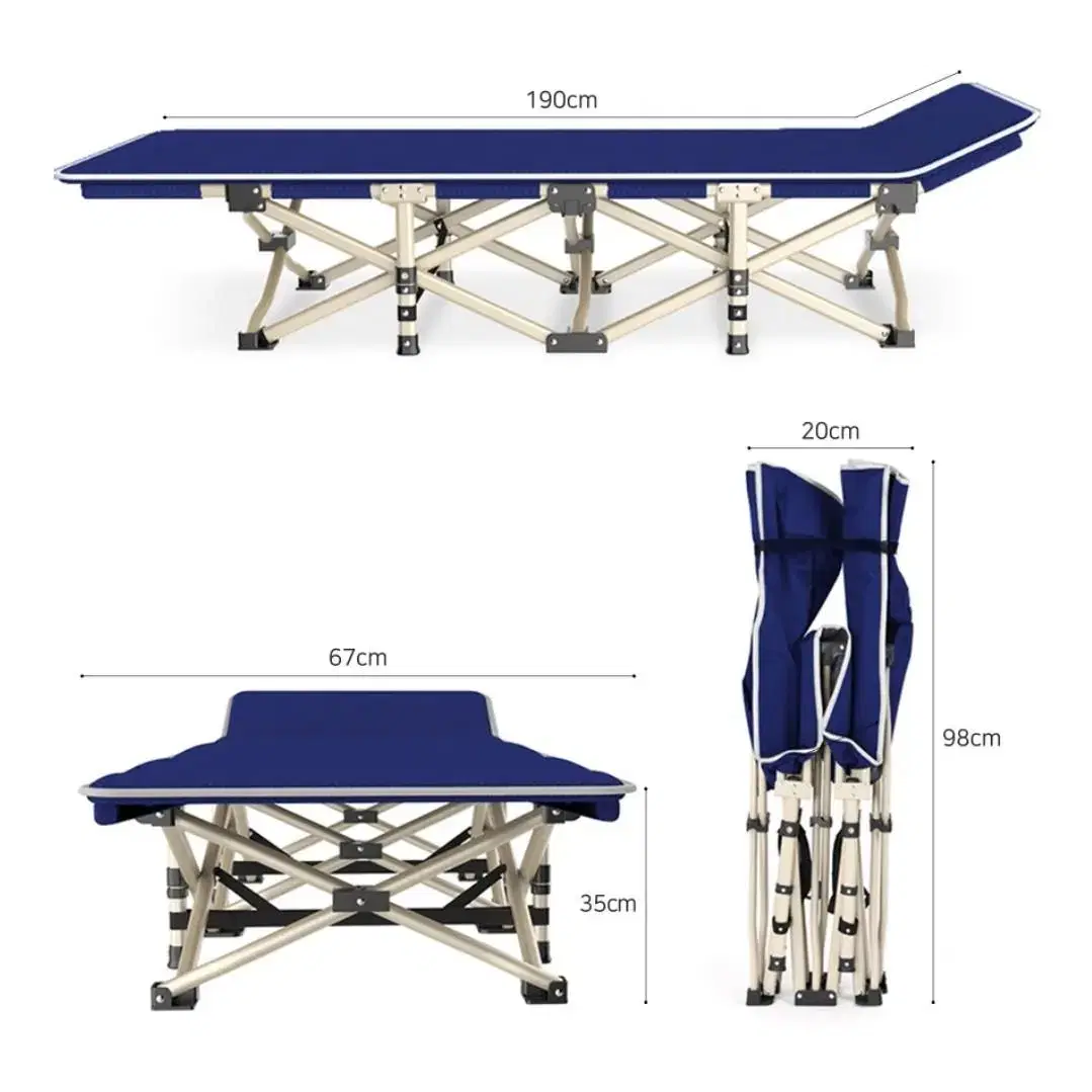 캠핑 1인용 간이 침대 휴대용 접이식 사무실 매장 소파 배드 매트