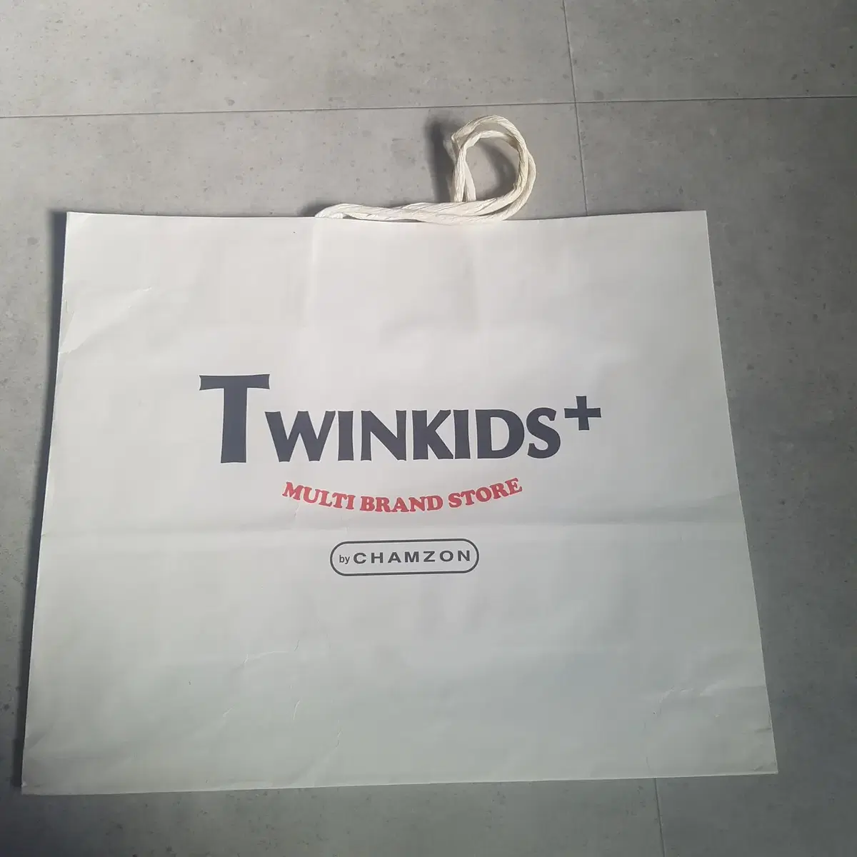 트윈키즈 TWINKIDS+ 참존 쇼핑백 종이 가방 35x29x12