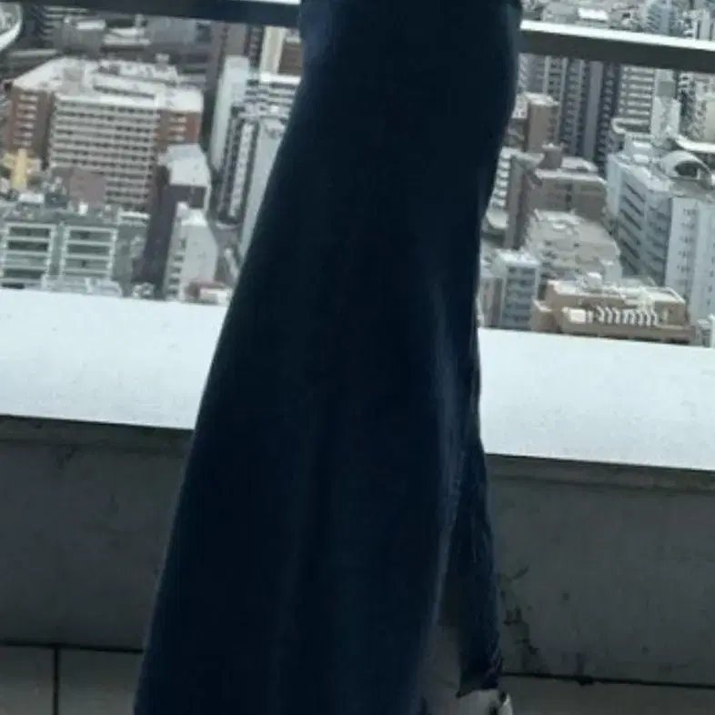 일본 denim long skirt