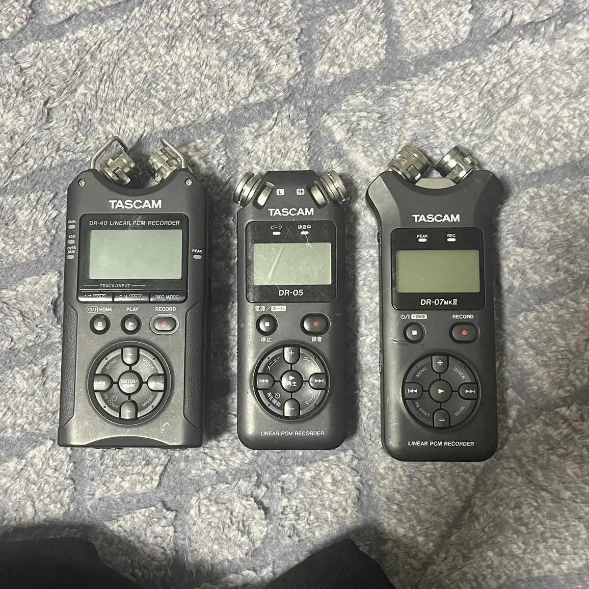 타스캠 tascam dr-40 dr-07 dr-05 녹음기