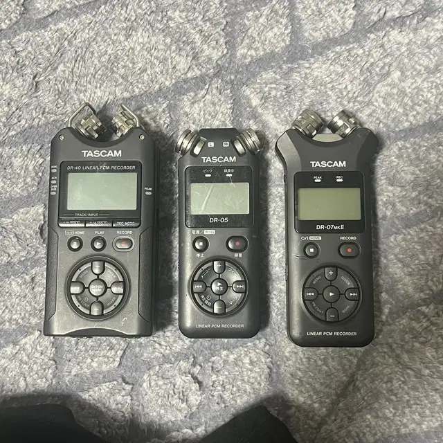 타스캠 tascam dr-40 dr-07 dr-05 녹음기