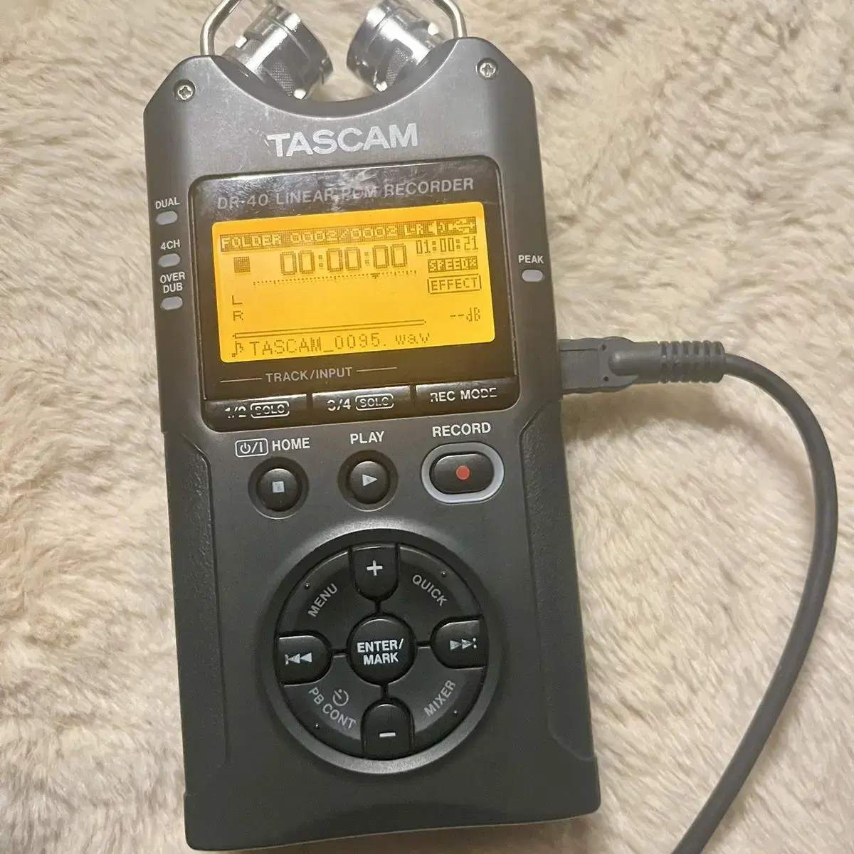 타스캠 tascam dr-40 dr-07 dr-05 녹음기