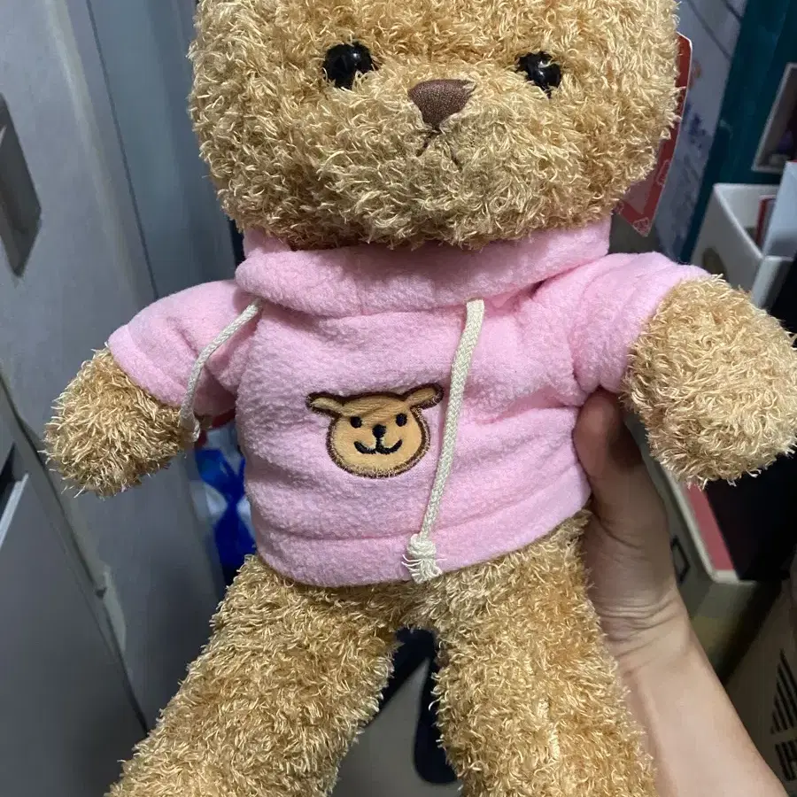 새상품) 뽀글이 테디베어 인형 40cm 급처