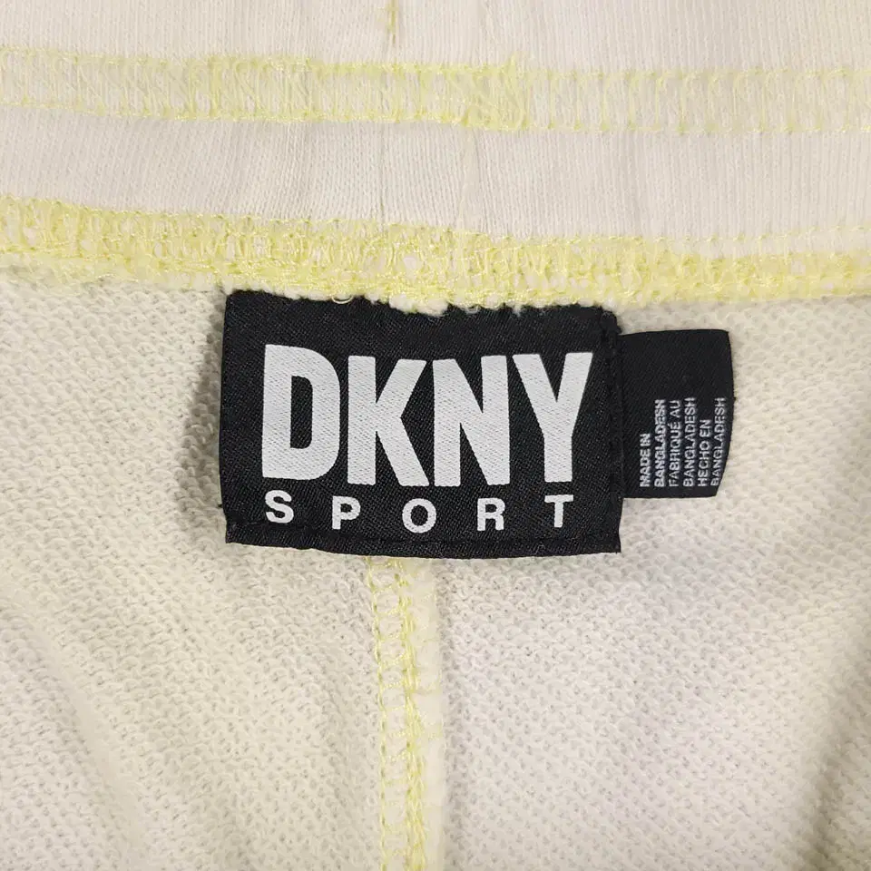 DKNY 디케이앤와이 스포츠 라이트옐로우 크림 타이다이 패치로고 빅포켓