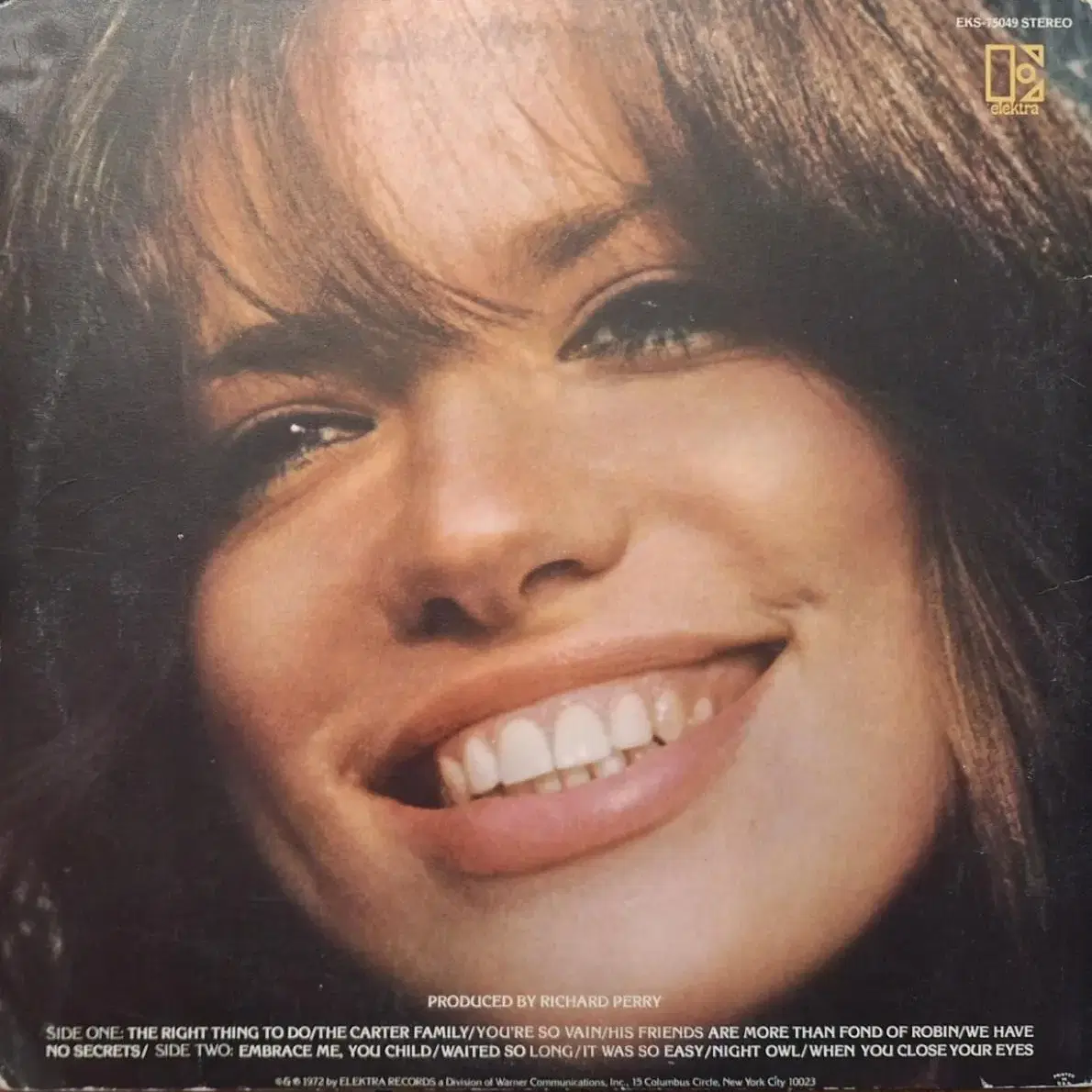 미국원반/Carly Simon - No Secrets LP