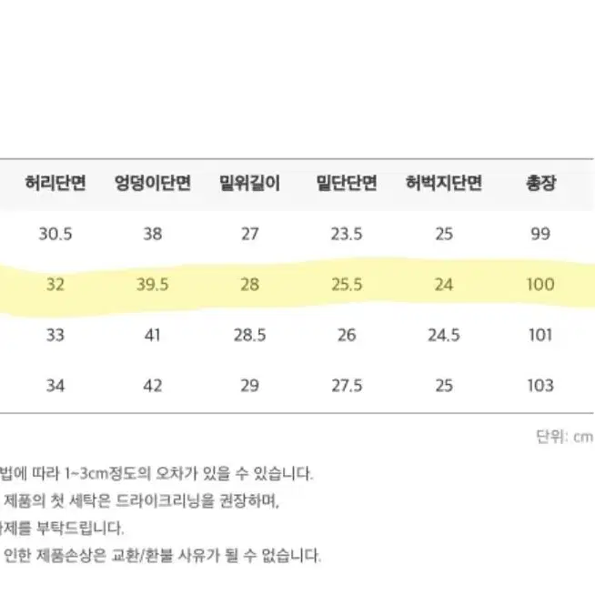 블랙업 90s 슬림 부츠컷 팬츠 중청 사이즈 S