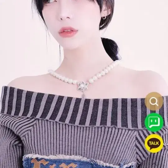 NARCISSISM NECKLACE 진주 목걸이