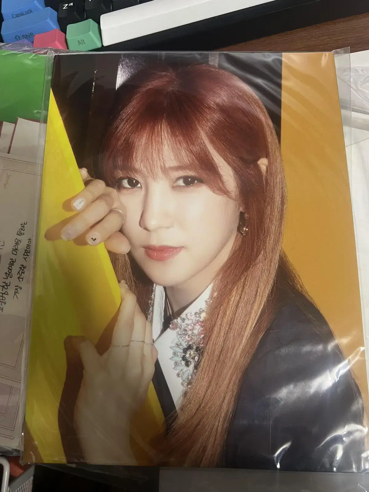 apink pink up popup store postcard set park chorong ver