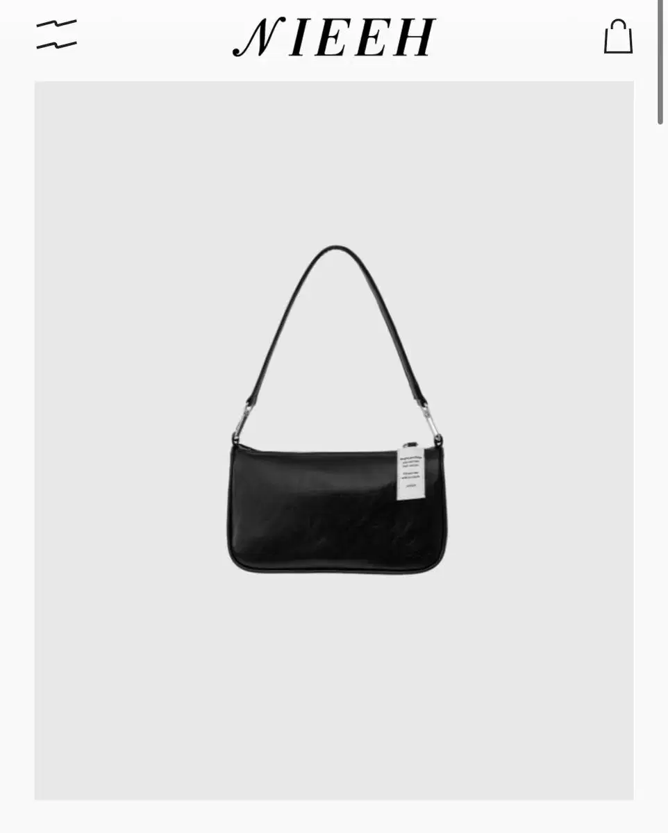 니히 엔벨롭백 블랙 nieeh envelope bag balck