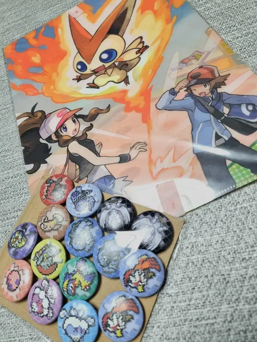 Today's Only Unforgiven) Pokémon Fighting Spirit Official Illustrated Dot Can Badge Clear File