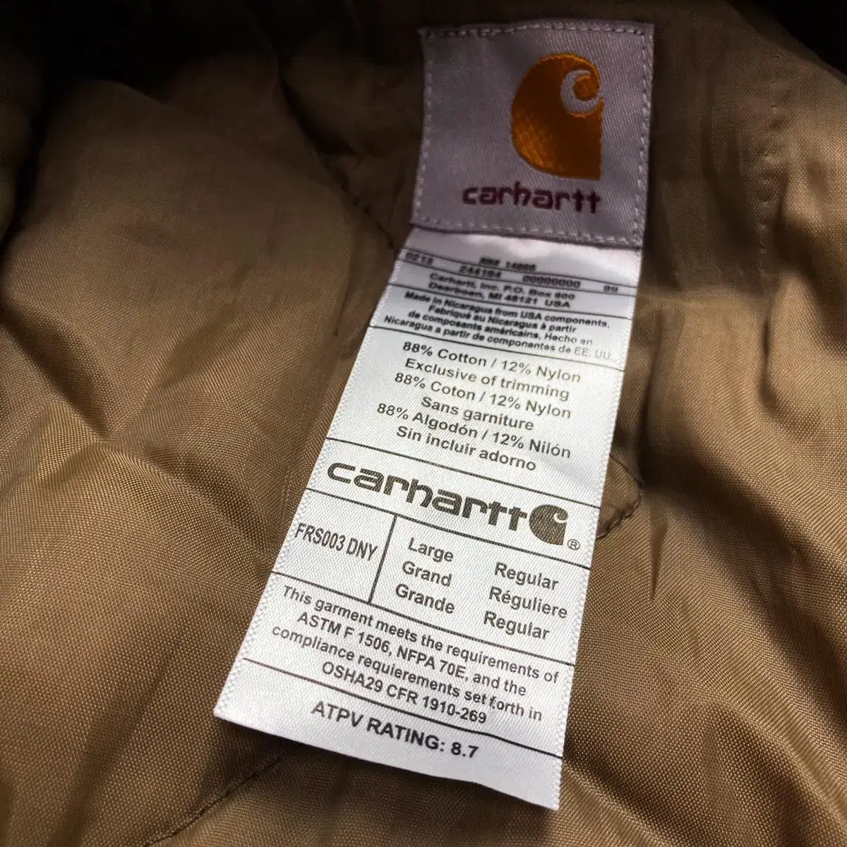 Carhartt 칼하트 커스텀 리얼트리 올드스쿨 후드 점퍼 자켓