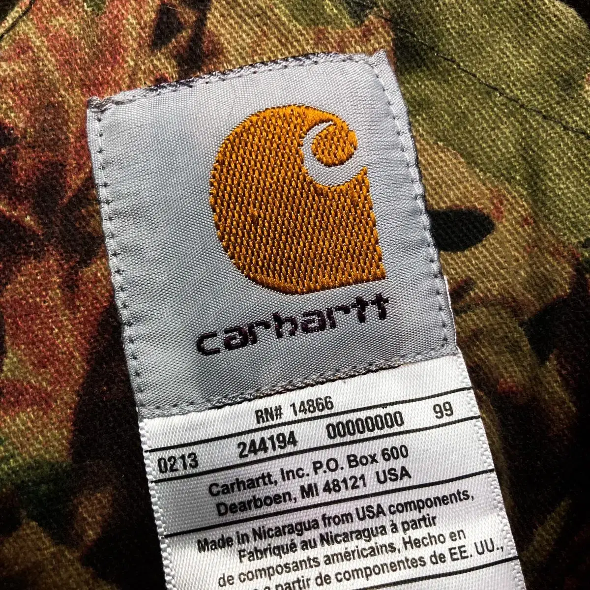 Carhartt 칼하트 리얼트리 후드 커스텀 점퍼 자켓