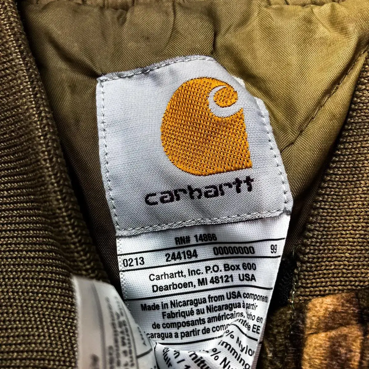 Carhartt 칼하트 리얼트리 올드스쿨 블루종 집업 자켓