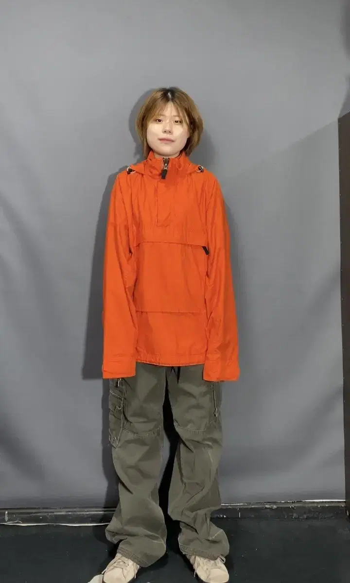 GAP Gap Light Orange Anorak Windbreaker M