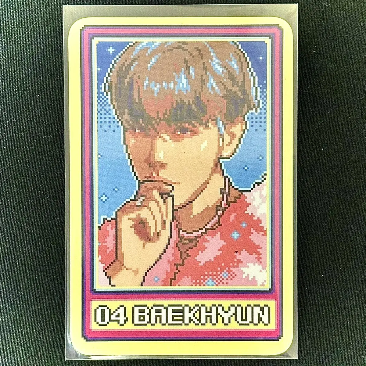 EXO exo Cream Soda pop up Game completion reward photo kard / Baekhyun