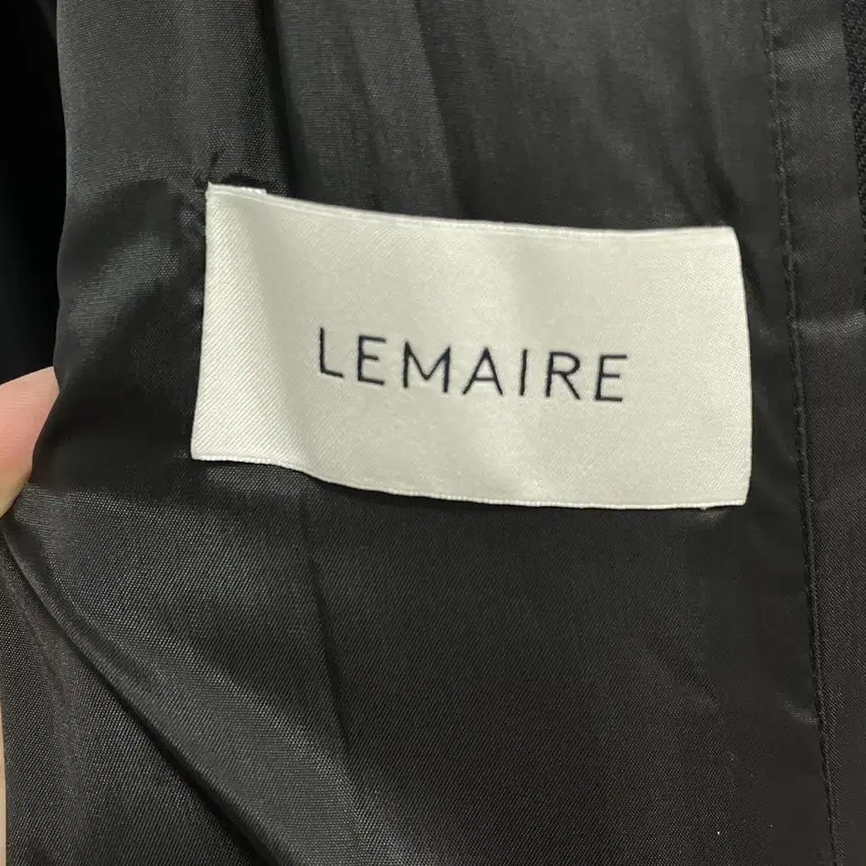 르메르 LEMAIRE ' Black Kaftan Coat