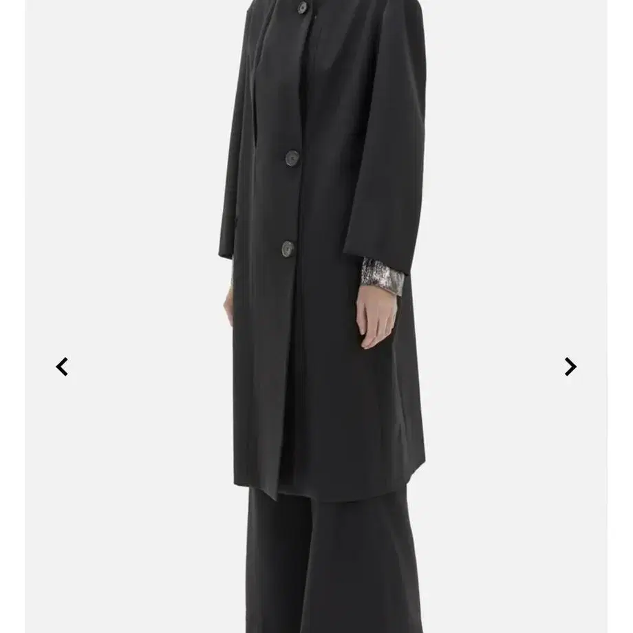 르메르 LEMAIRE ' Black Kaftan Coat