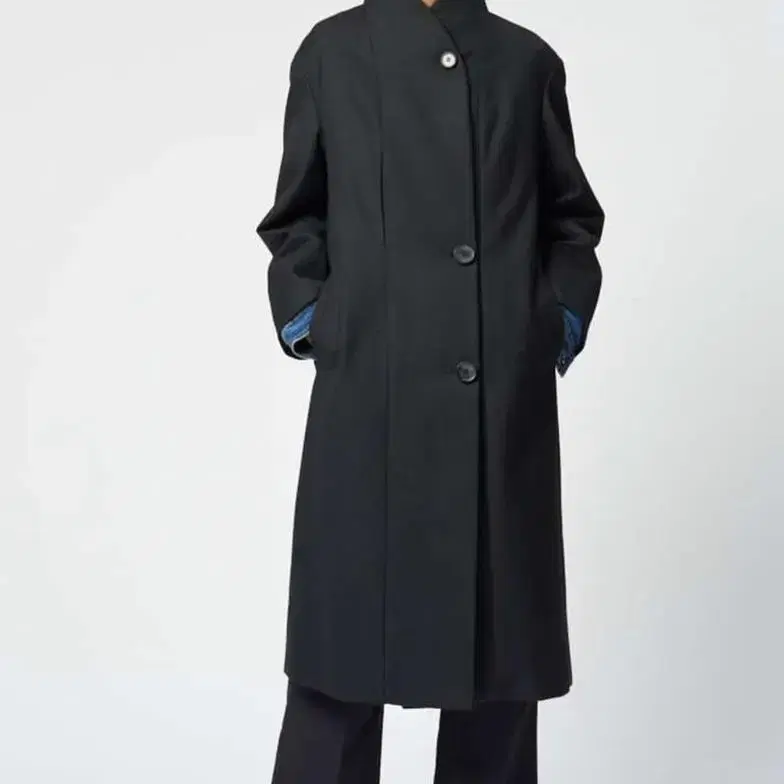 르메르 LEMAIRE ' Black Kaftan Coat