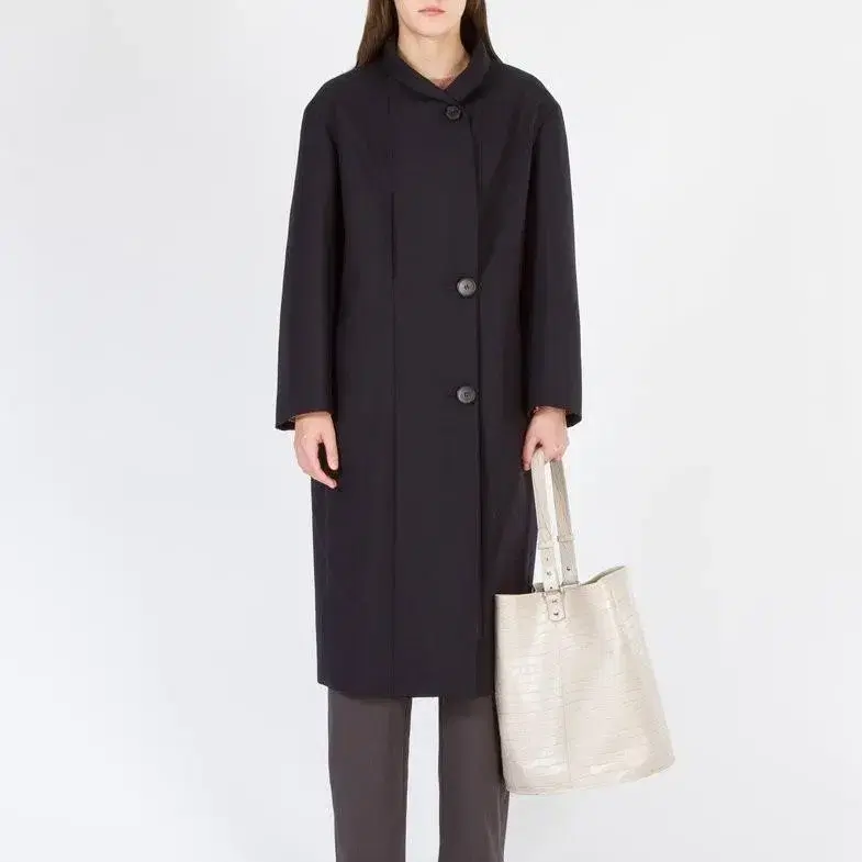 르메르 LEMAIRE ' Black Kaftan Coat