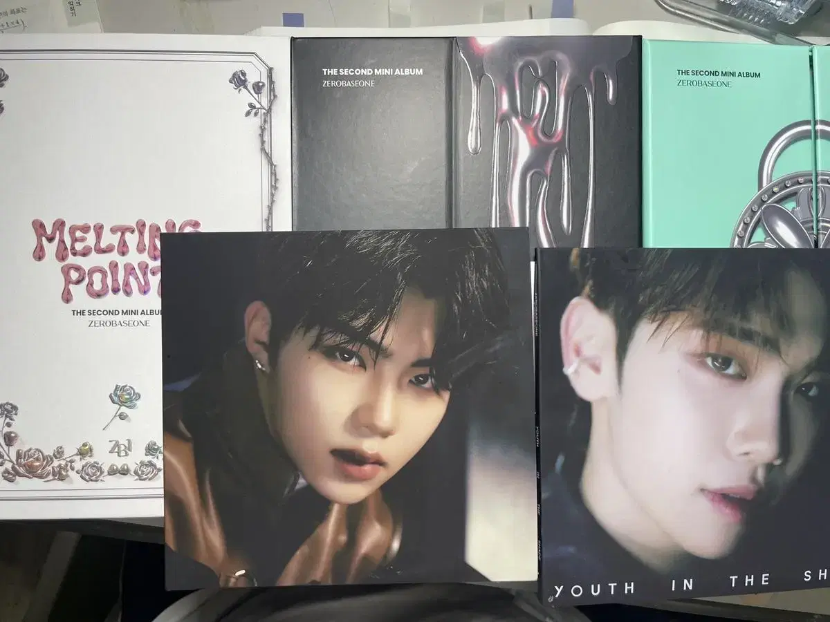 zerobaseone unsealed album 2집,1집,1집 digipack kim taerae,2집 digipack park gunwook