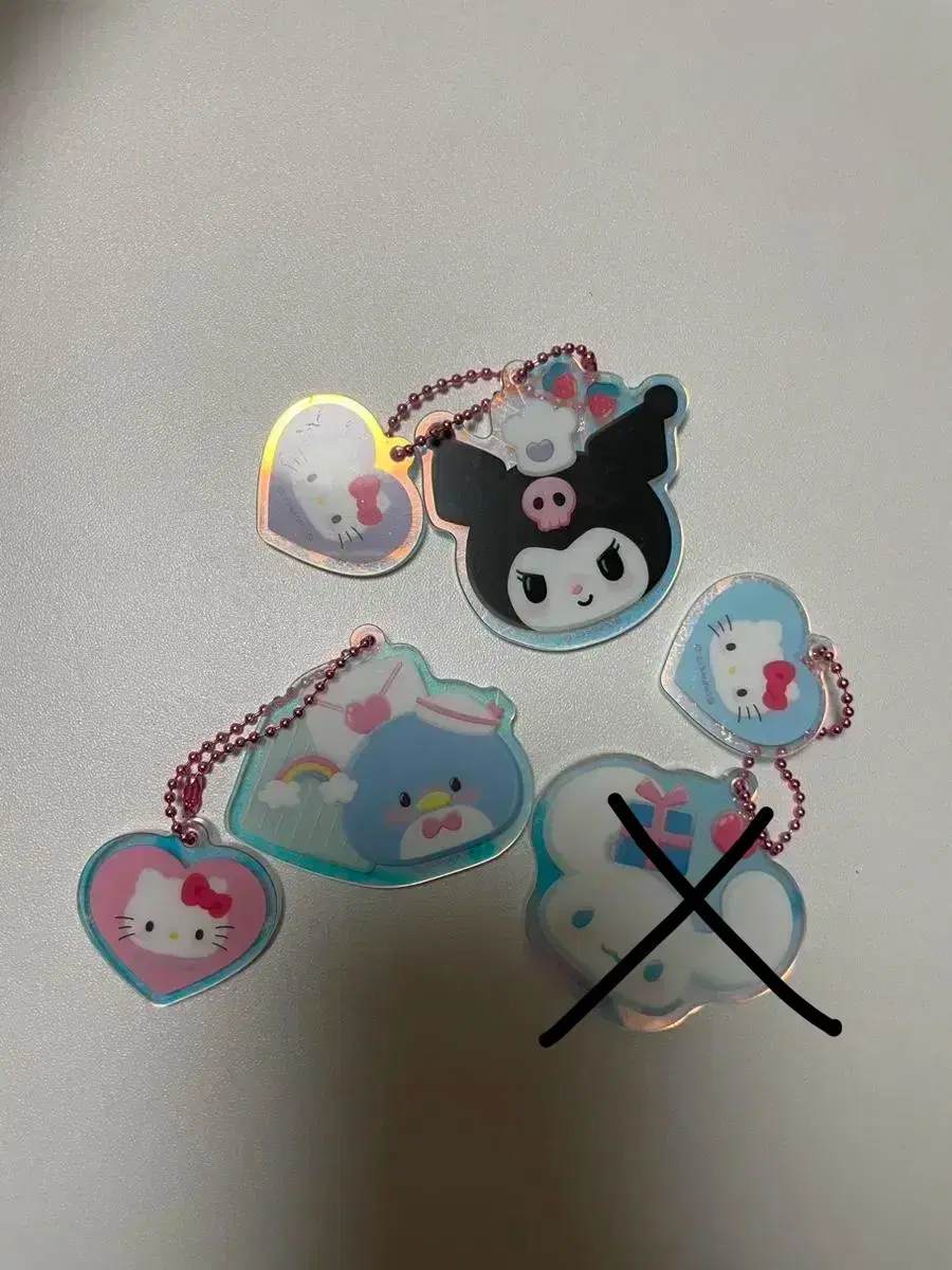 Sanrio Kitty 50th Anniversary acrylic Pearl Random Keyring